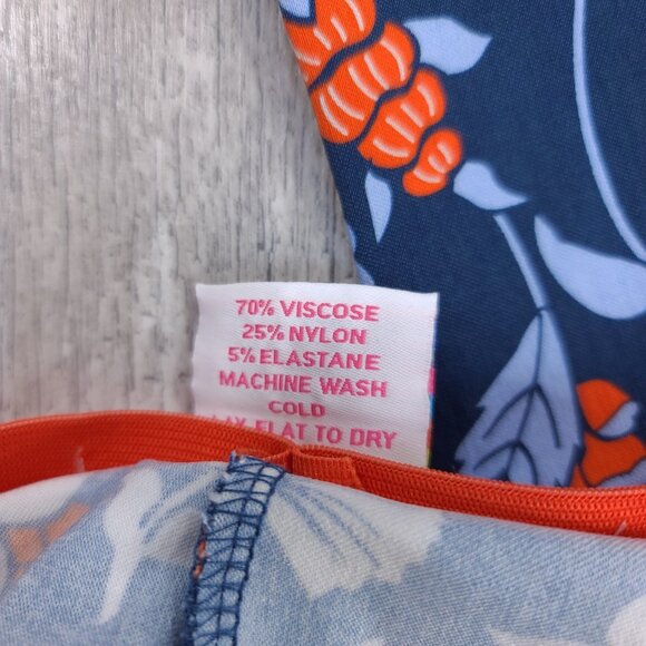 Gretchen Scott Womens Pull On Gripeless Trouser Pants Size Medium Classic Floral - Picture 8 of 8